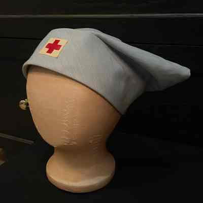 Red Cross: Light Blue Nurse's Cap