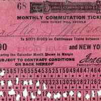 Watson: Thomas Watson Delaware, Lackawanna and Western Train Ticket, 1917