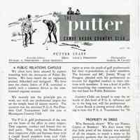          Golf: Canoe Brook Country Club Putter Newsletter, 1957 picture number 2
   