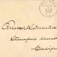 Martin: Envelope Addressed to Anna L. Martin, 1896