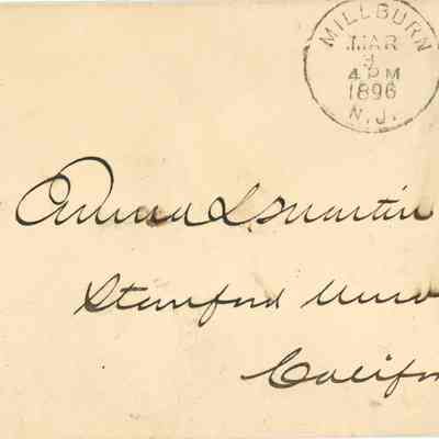 Martin: Envelope Addressed to Anna L. Martin, 1896