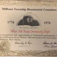 White Oak Ridge Chapel: Bicentennial Appreciation Certificate, 1976