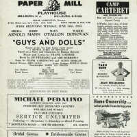 Guys and Dolls, 1955 Paper Mill Playhouse Program