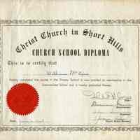 Christ Church: Church School Diploma for William McKim, 1948