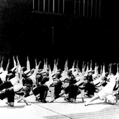 Millburn High School: Girls Outdoor Gymnastics Class, 1930s