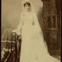 Brison: Emilie Benson Welsh in Her Wedding Gown, 1885