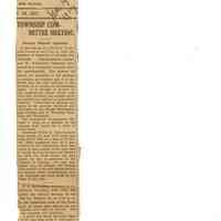 Wyoming Civic Association: Millburn Township Committee Meeting, 1917