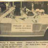          Battle of Springfield: Grand Marshall Philip Ross at the Bicentennial Celebration Parade, 1980 picture number 1
   