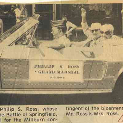 Battle of Springfield: Grand Marshall at the Bicentennial Celebration Parade, 1980