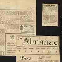          Millburn Art Center 1945 Scrapbook: Village Festival Reporting and Rain Date, 1945 picture number 4
   