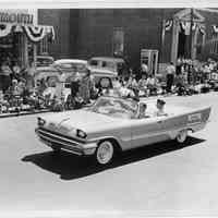 Centennial Parade: Charles Whiteford in De Soto from Millburn Motors, 1957