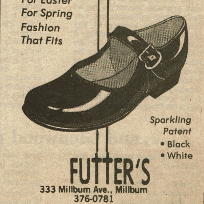Futter's Shoe Store Advertisement, April 1979