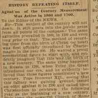          History Repeating Itself article
   