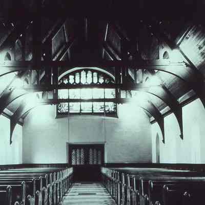 View toward the rear of the church