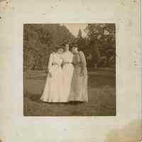 Unidentified Photograph: Three Women Standing Outside on the Grass