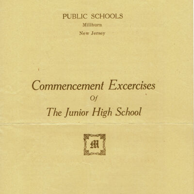 Millburn Junior High School Commencement, 1926