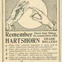 Hartshorn: Shade Roller Advertisement, Ladies Home Journal