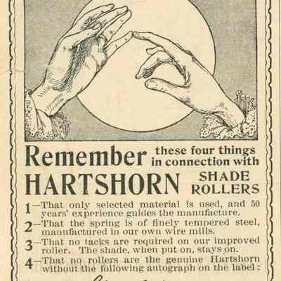 Hartshorn: Shade Roller Advertisement, Ladies Home Journal