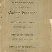 Battle of Springfield: Proceedings of NJ Revolutionary War Battle Ceremonies, 1889-1890