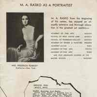          Millburn Art Center: M.A. Rasko Pamphlet, 1944 picture number 1
   