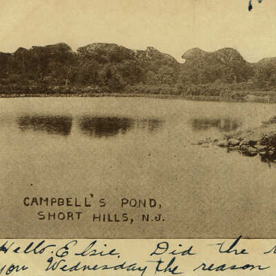 Campbell's Pond, Short Hills, 1910