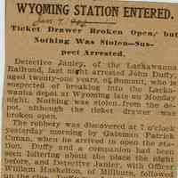 Flanagan: Wyoming Railroad Depot Robbery, 1903