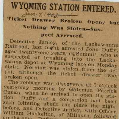Flanagan: Wyoming Railroad Depot Robbery, 1903