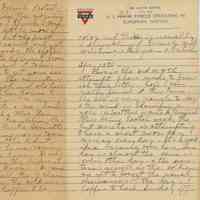 World War I: Florence McCaskie Letter from France, 1919