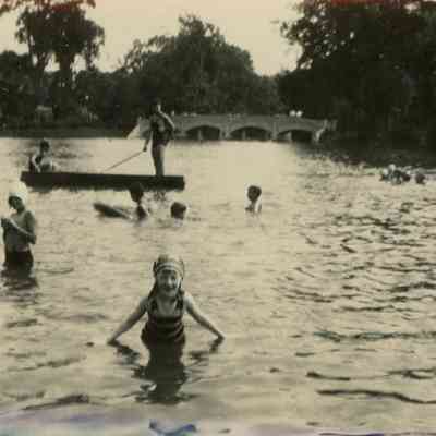 Faddis: Betty Faddis Swimming in Taylor Park, c. 1927-8