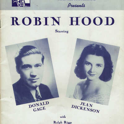 Robin Hood, 1942 Souvenir Program Paper Mill Playhouse