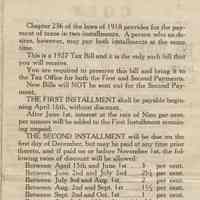          Ellis: Henry C. Ellis 1927 Tax Bill picture number 2
   