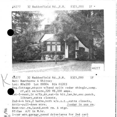 32 HADDONFIELD ROAD