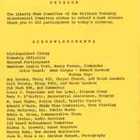          Bicentennial: Liberty Tree Ceremony Program, 1976 picture number 4
   