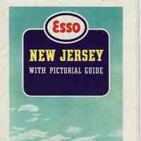 Map: Esso New Jersey with Pictorial Guide Map, 1942