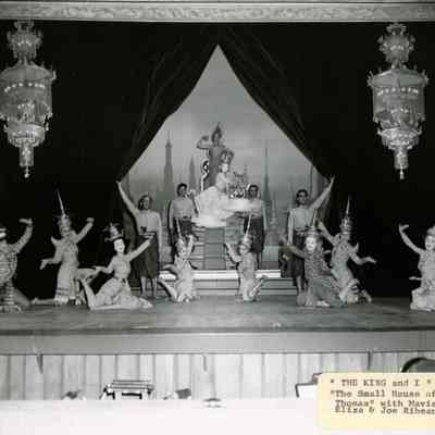 The Small House of Uncle Thomas with Mavis Ray as Eliza and Joe Ribeau as Tom in The King and I, 1956.