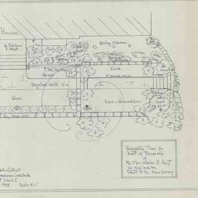 Wodell & Cottrell: Planting Plans for Mr. and Mrs. Charles O. Hoyt, 1958