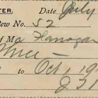 Flanagan: St. Rose Pew Rental Receipts, 1912