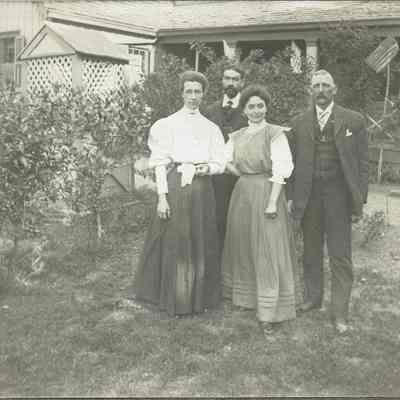 Marshall-Schmidt Album: Elizabeth Schmidt-Marshall, Elizabeth's Brother, Ada Marshall-Schmidt, Frank Marshall