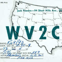 Radio: Ham Radio Postcard for Jack Powers