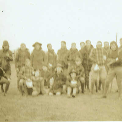 Scouts: Group of Millburn Boy Scouts in a Field, c. 1922