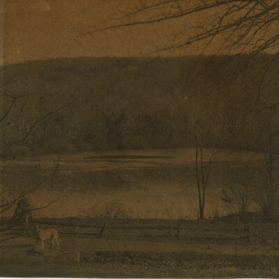 Brison: View of Pond from Brison Estate, 1890