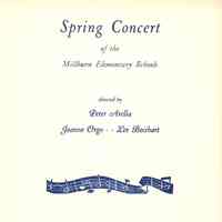 Millburn Elementary Schools: Spring Music Concert Program, 1959