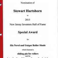          Hartshorn: New Jersey Inventor's Hall of Fame Award and Material, 2015 picture number 4
   