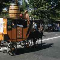 Centennial Parade: Early Times Whiskey Barrel Horse-Drawn Carriage, 1957