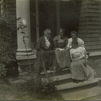 Marshall-Schmidt Album: Women Seated on Front Porch