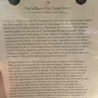 Fire Department: "A Brief History Of The Millburn Fire Department"