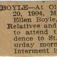          Flanagan: Obituaries: Boyle, Simpson, Marshall, Gentzel, c. 1902-6 picture number 7
   