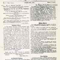 Arrow Newspaper: Front page, February 1882