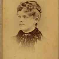 Bosworth: Unidentified bust-length photo of woman, c. 1880s