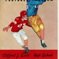 Football: Clifford J. Scott vs. Millburn High School Program, 1960